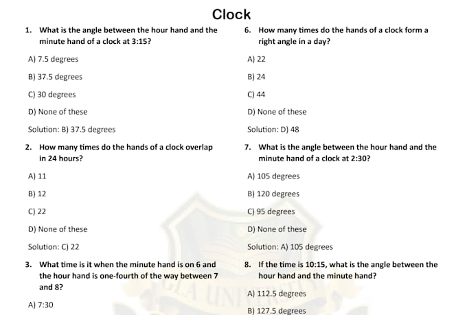 create aptitude question papers for placements and competitive exams
